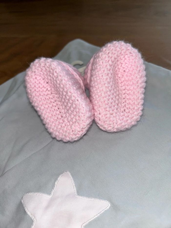 Cadeau naissance chausson lange couverture - photo numéro 3