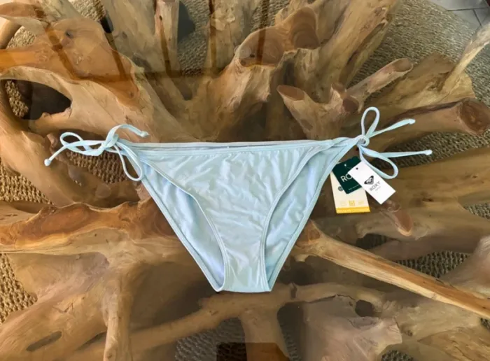 Bas de maillot de bain Roxy femme bleu clair ficelles