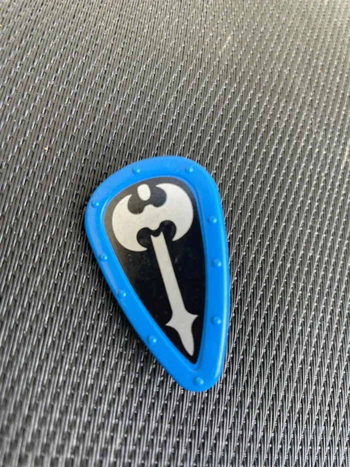 Playmobil bouclier chevaliers noir 3315 emblème hache château médiéval moyen âge - photo numéro 3