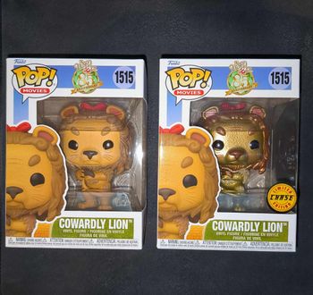 Lot 2 Figurines Funko Pop / Cowardly Lion N°1515 / Le Magicien d'Oz / (1Chase + 1Normal)