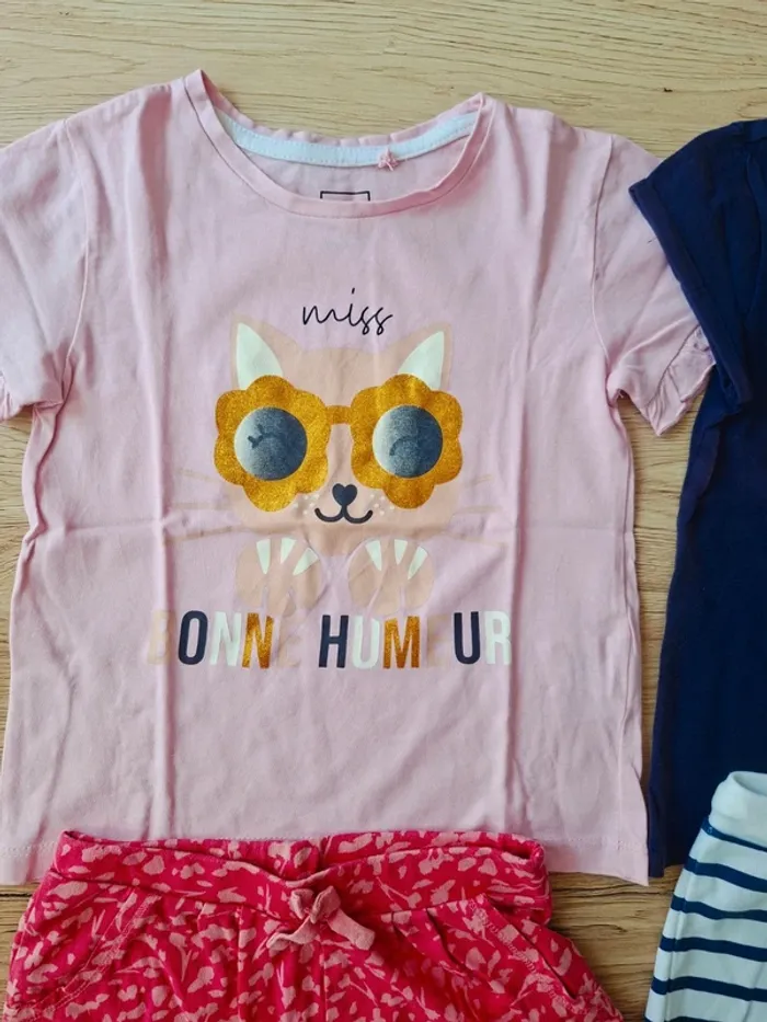 Lot 2 ensembles tape à l'oeil /blue seven/tissaia/kiabi 6ans - photo numéro 2