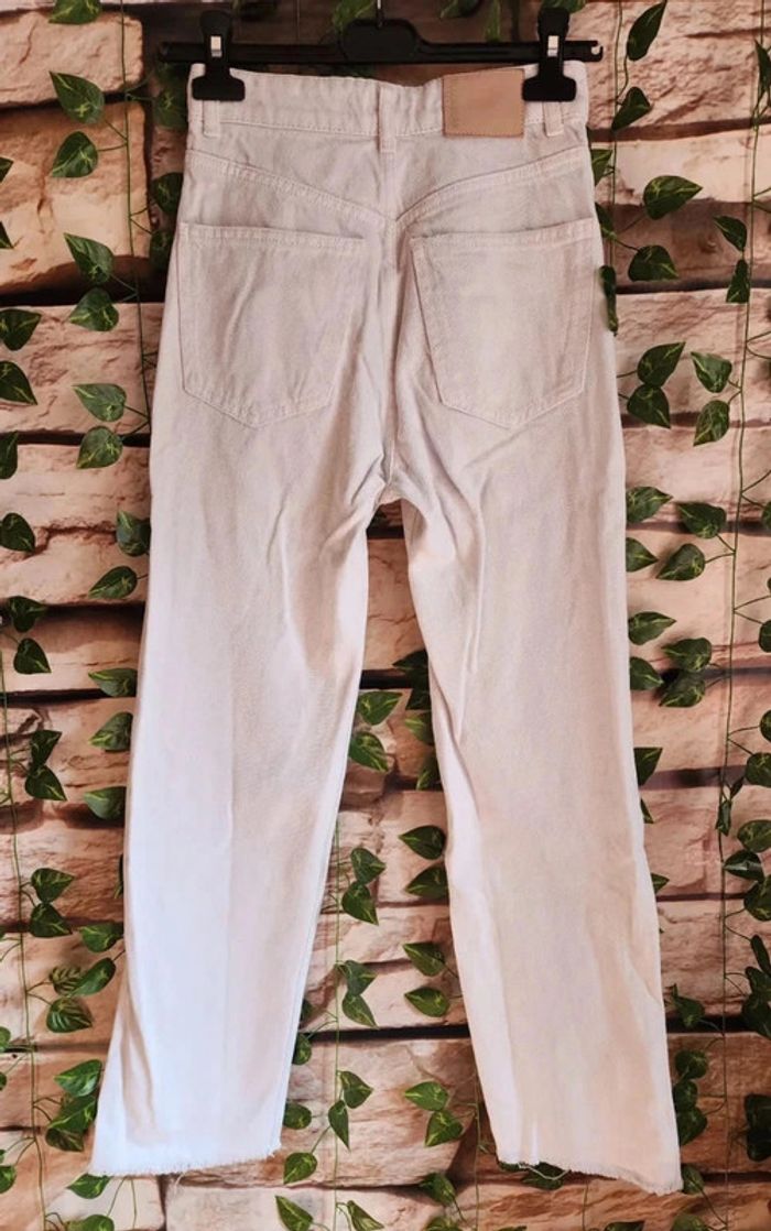 🌸Jeans Droit Blanc Pull&Bear Taille 32 🌸 - photo numéro 5