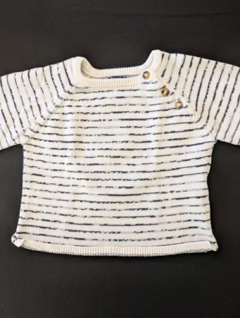 Beau pull rayé dégradé