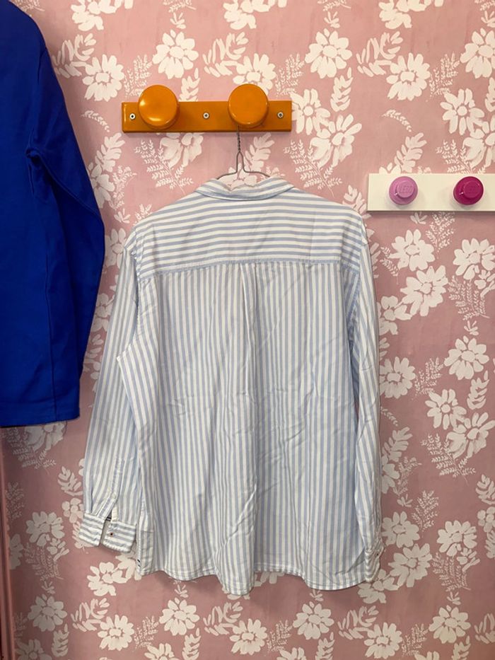 Chemise à rayures blanches et bleues - photo numéro 5