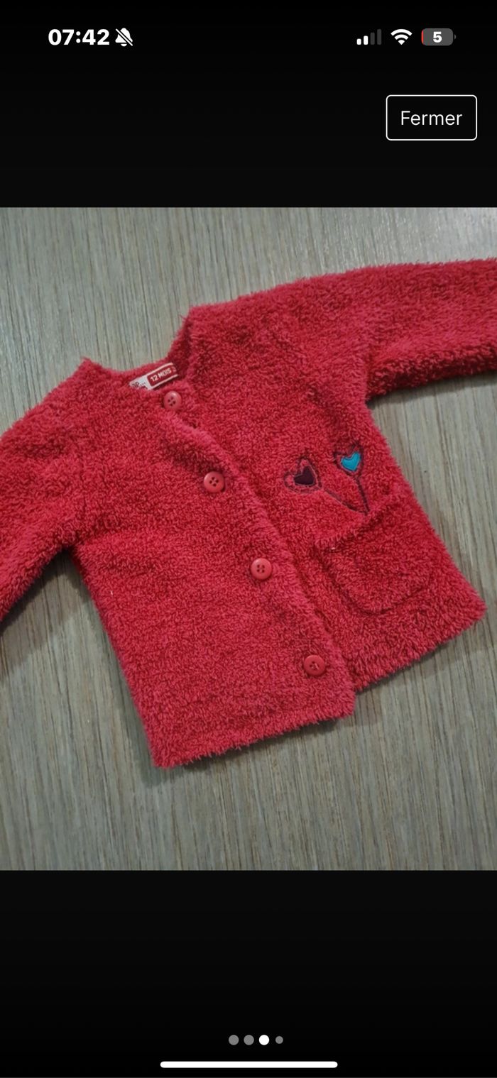 Gilet doux 12 mois bien chaud spam - photo numéro 2