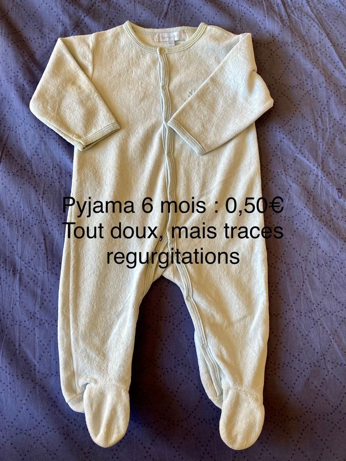 0,50€ pyjama 6 mois - photo numéro 3