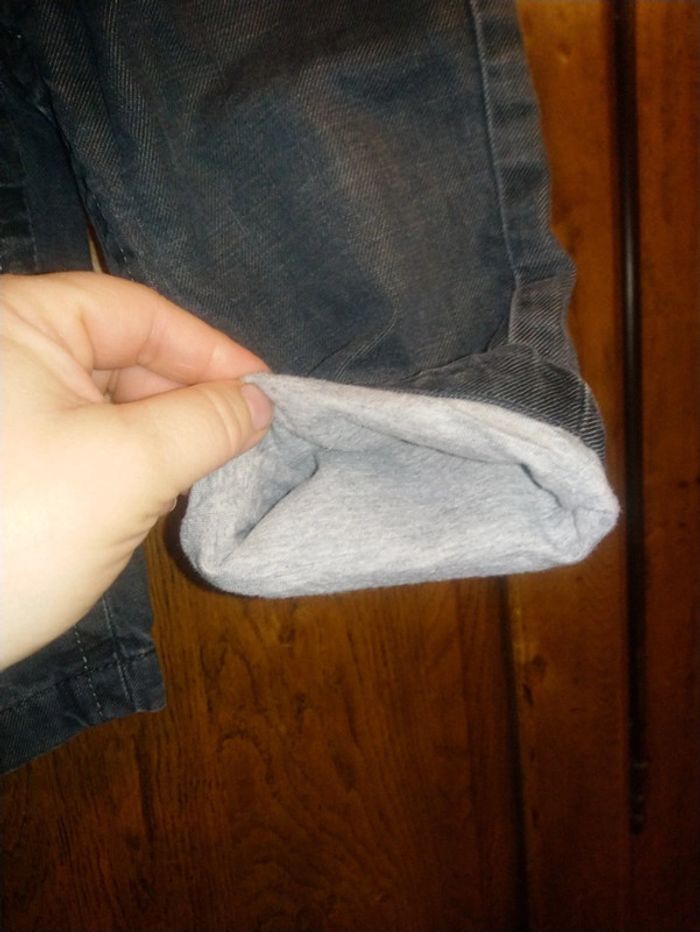 Jean noir et gris IKKS 12 mois doublé - photo numéro 6