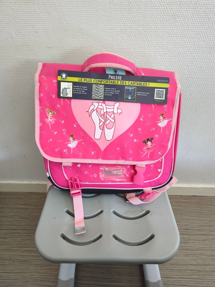 Cartable scolaire primaire phileas danseuse rose - photo numéro 1