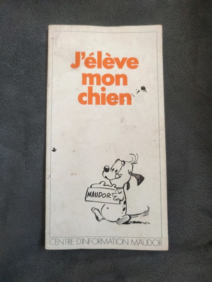 Livre ancien vintage manuel j'élève mon chien