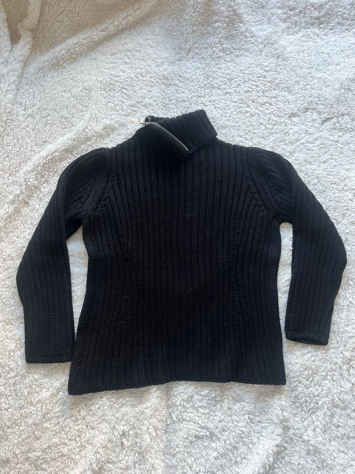 🖤 Pull torsadé noir taille S - Alain Manoukian 🖤 - photo numéro 2