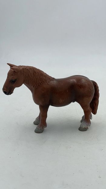 Figurine Cheval Schleich Chestnut Heavy Draft Stallion N•13244 1999