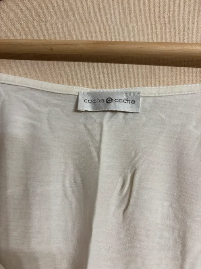 Débardeur blanc Taille M cache cache - photo numéro 2