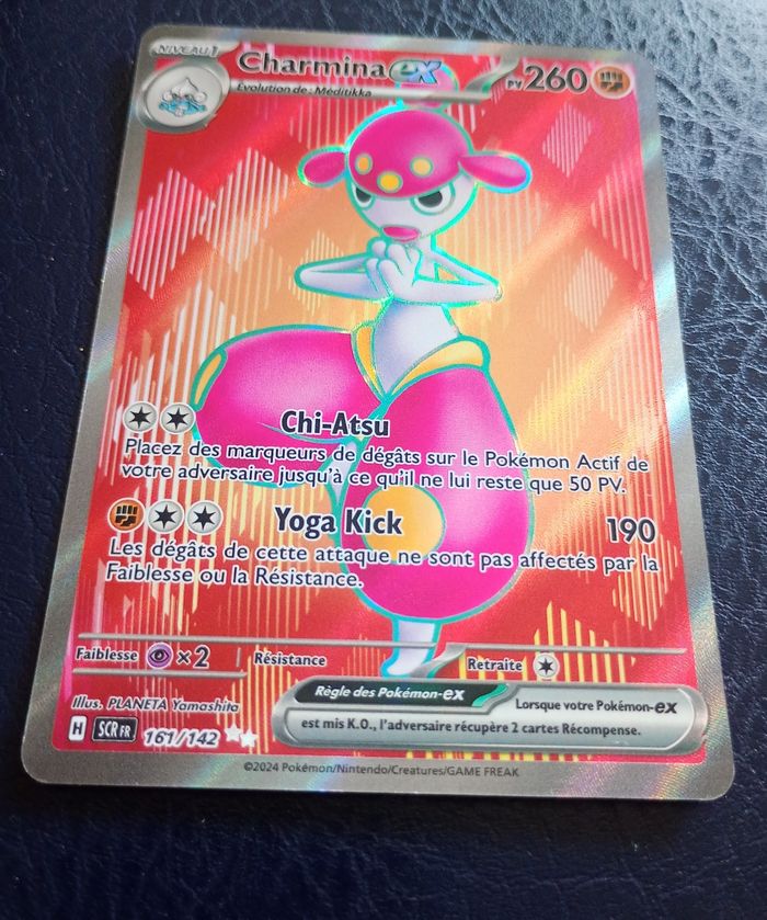 Carte pokémon Charmina Ex 161/142 EV07 Couronne Stellaire SCR 🇫🇷 - photo numéro 2
