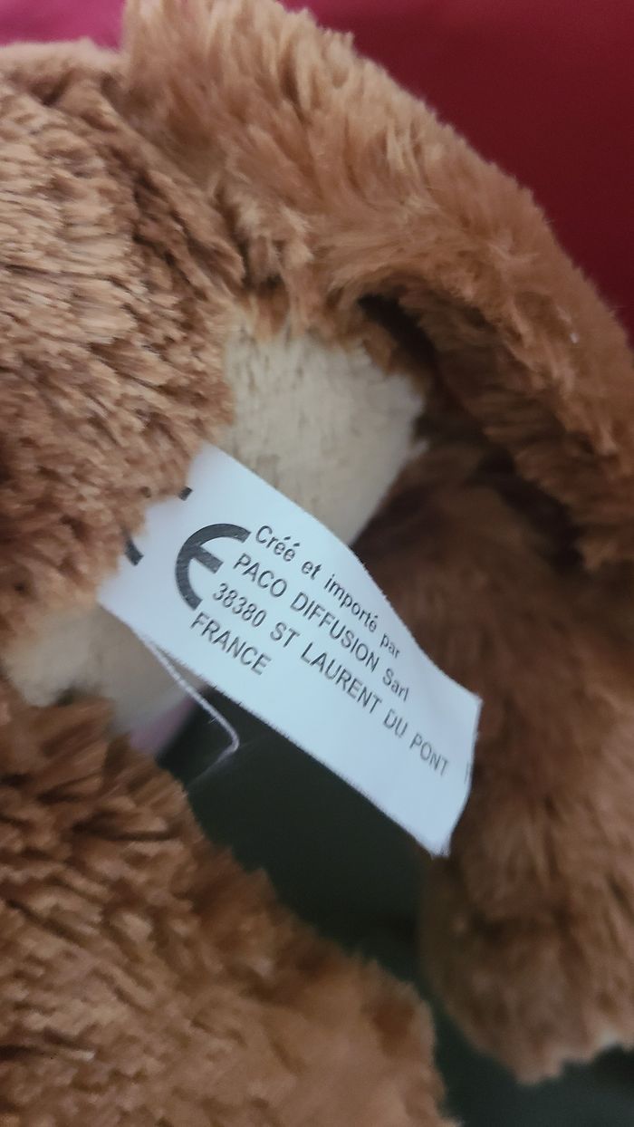 doudou marmotte PACO diffusion sart - photo numéro 2