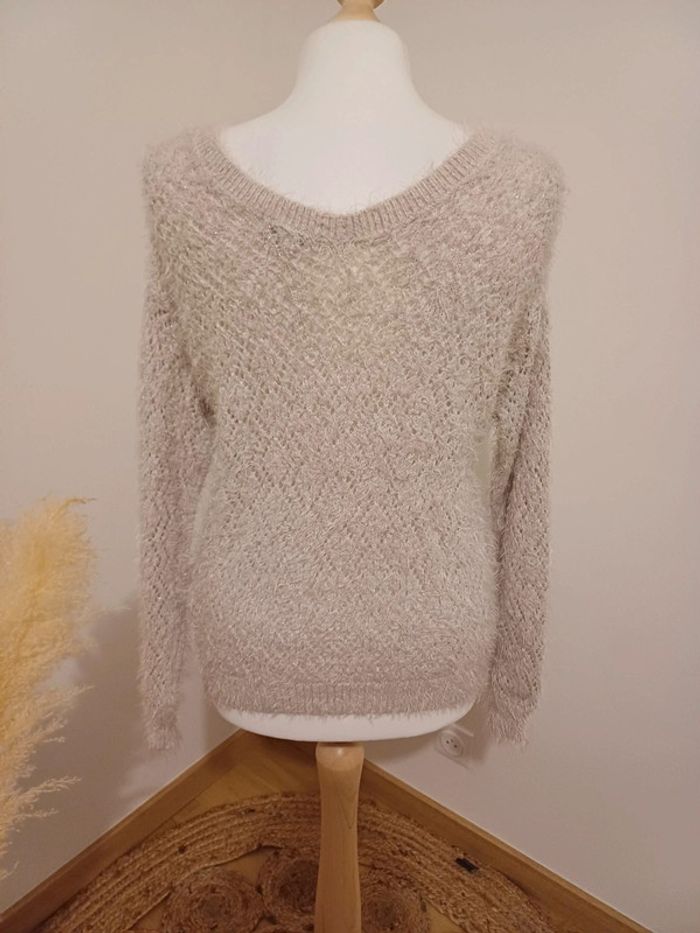 Pull rose clair ajouré tout doux Lady Blush taille S/M 36/38 - photo numéro 7