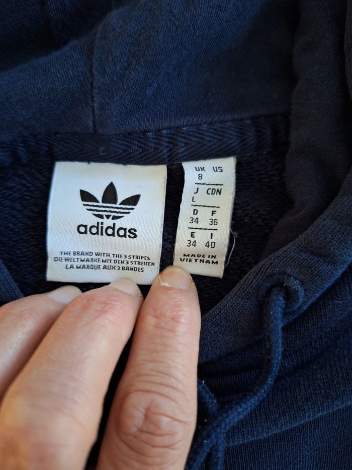 Pull sweat à capuche taille 36 Adidas - photo numéro 4