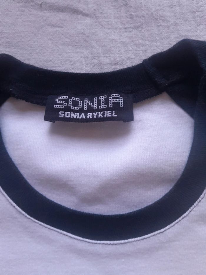 Sonia Rykiel tee shirt 5 strass couture à l envers très bon état - photo numéro 3