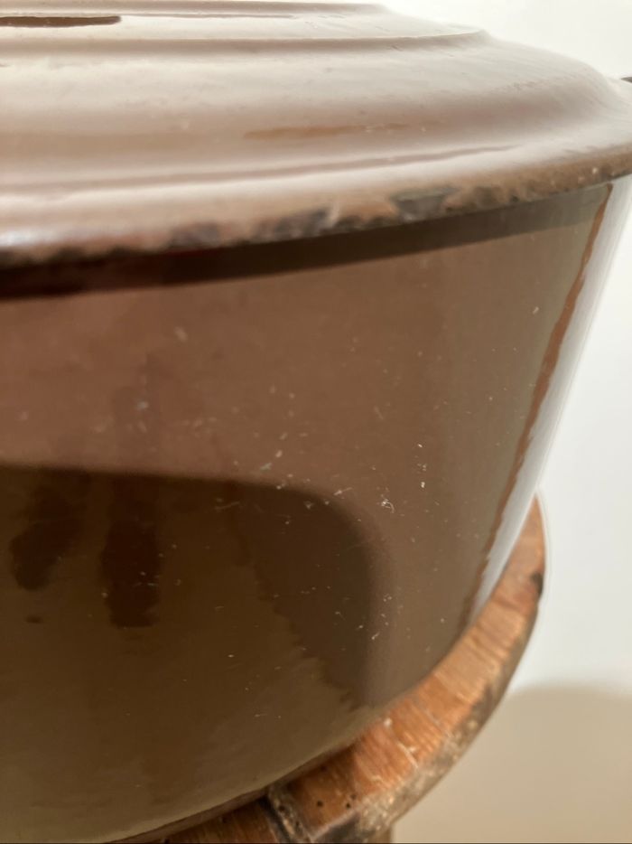 Vintage-Cocotte en fonte marron-Le Creuset - photo numéro 7