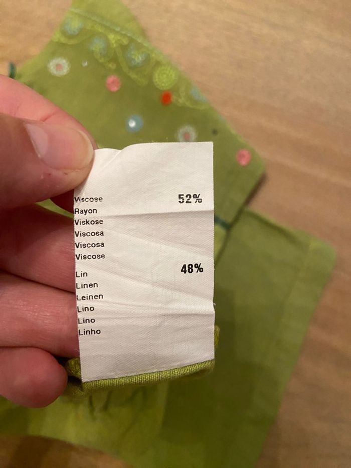 Pantacourt vert brodé neuf Catimini taille 5 ans - photo numéro 11