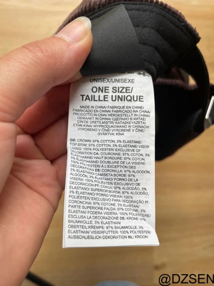 Casquette The North Face Velours Côtelé Marron Neuve - photo numéro 9