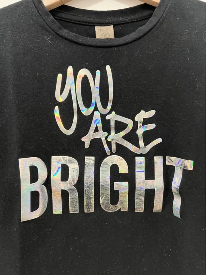 Haut noir « you are bright » - photo numéro 2