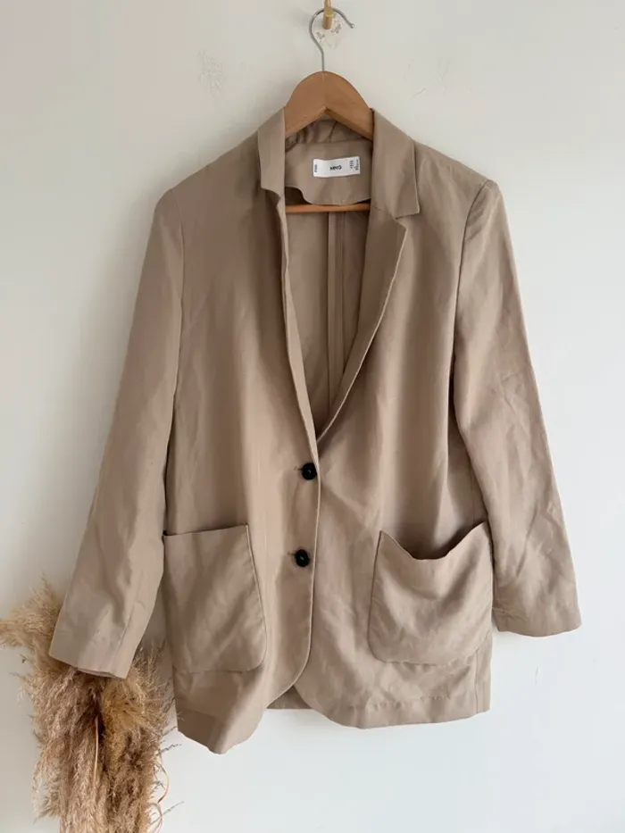Blazer léger en toile Mango
