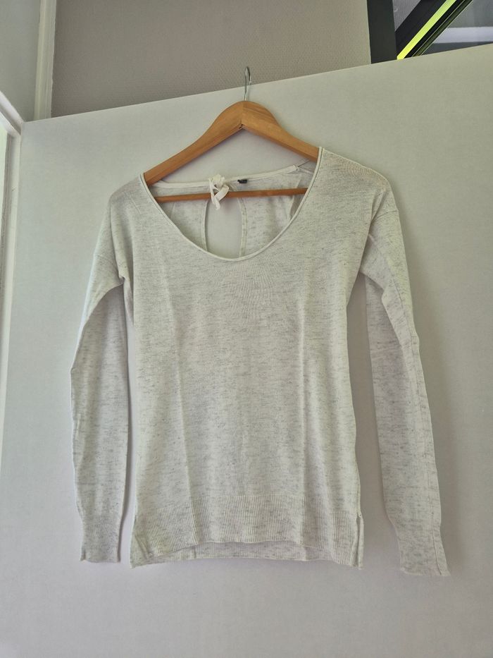 Pull crème XS naf naf