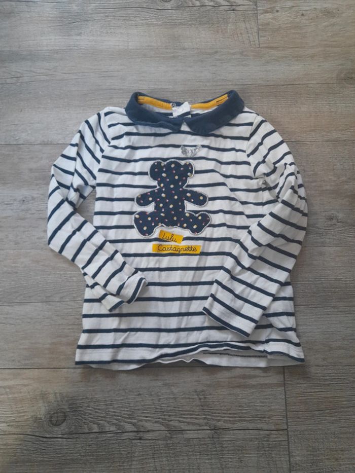 T shirt marinière manches longues