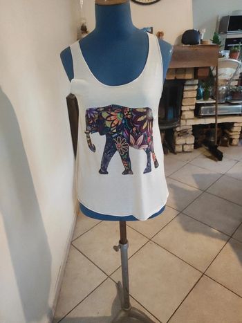 Débardeur motif éléphant