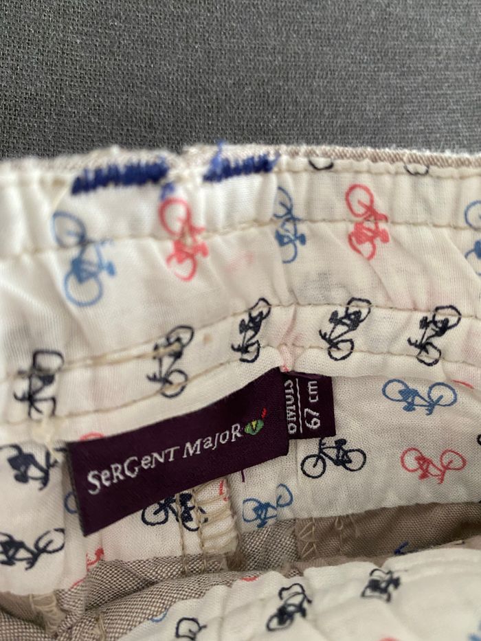 Pantalon beige gris Sergent Major taille 6 mois - photo numéro 2