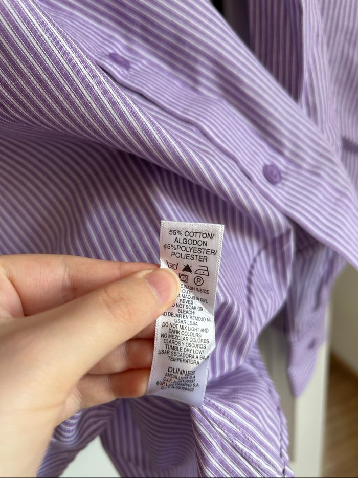 Chemise violette à rayures Homme Dunnes Taille 42 - photo numéro 6