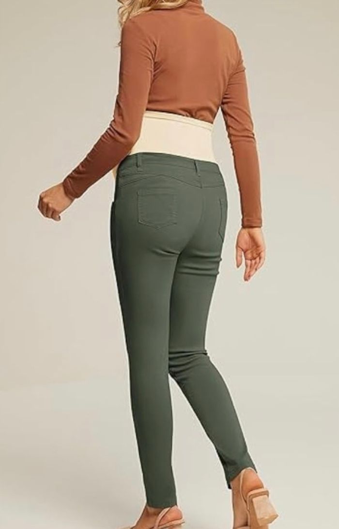 Pantalon femme grossesse kaki - photo numéro 4