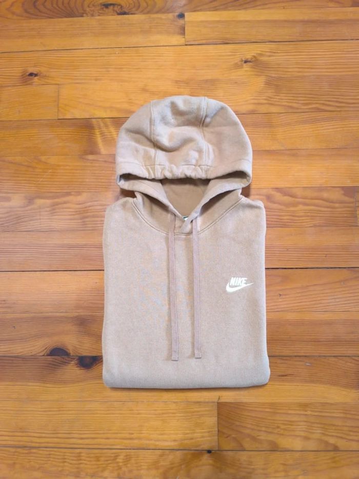Sweat à capuche Nike - Camel - Logo Brodé - Taille S