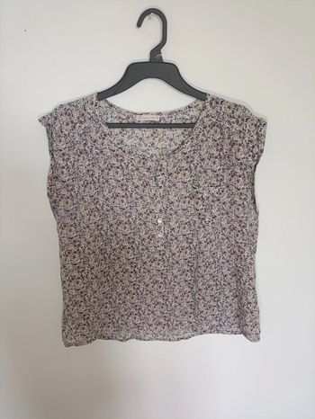 Blouse fleurie col tunisien – GÉMO Casual