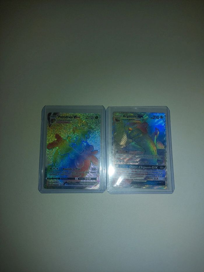 Lot carte pokémon pomdrapi Vmax rainbow argouste gx rainbow - photo numéro 2