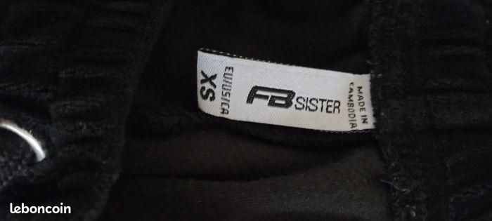 Pantalon velours XS noir FB Sister - photo numéro 5