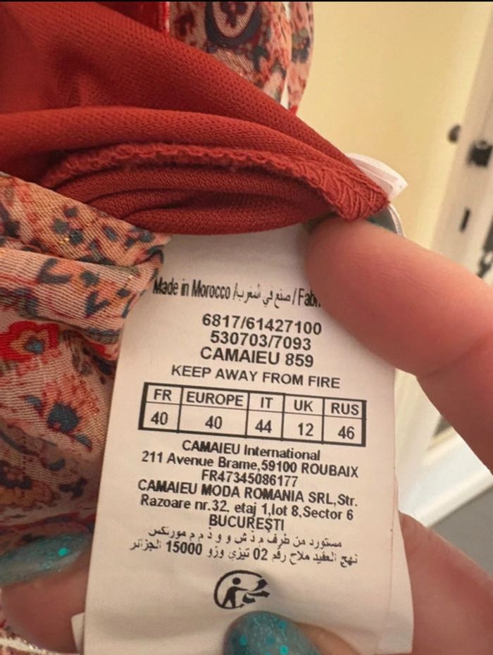 Top à bretelles Camaieu taille 40 - photo numéro 4