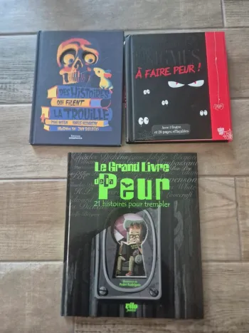 Lot de 3 livres pour s'amuser à se faire peur