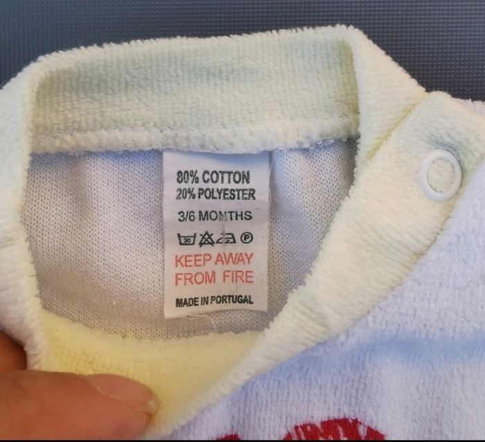 Lot de 5 pyjamas 1 pièce velours 3 mois garçon Tex - photo numéro 9