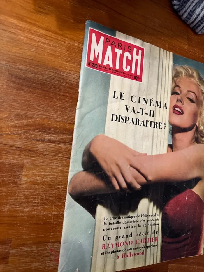 Livre, Paris-Match, numéro 226 juillet 1953 - photo numéro 2