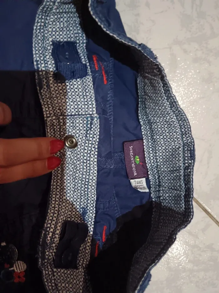 Pantalon bleu Sergent major taille 7 ans - photo numéro 4