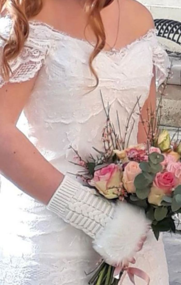 Robe de mariée dentelle bohème chic Cymbeline Paris - photo numéro 4
