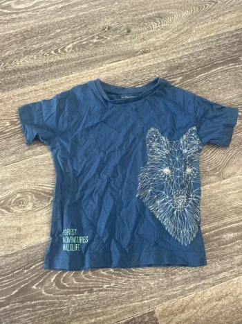Tee shirt loup verbaudet 3 ans neuf
