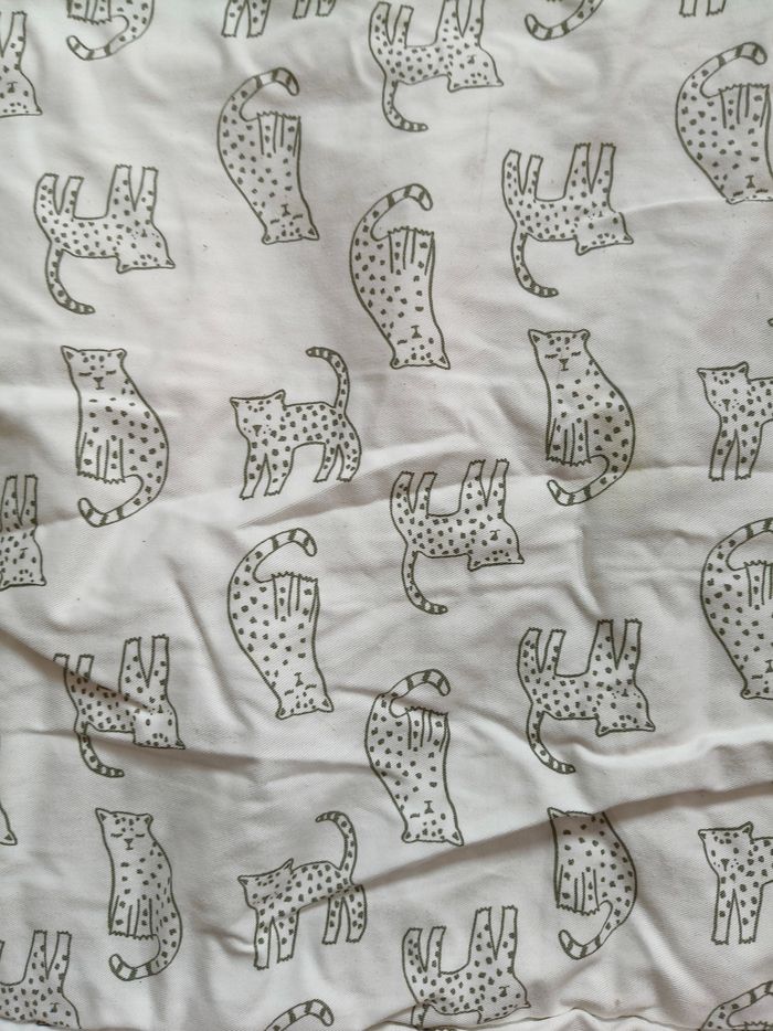 Tapis de jeu bébé mixte Hema kaki blanc animaux 102x82cm - photo numéro 2