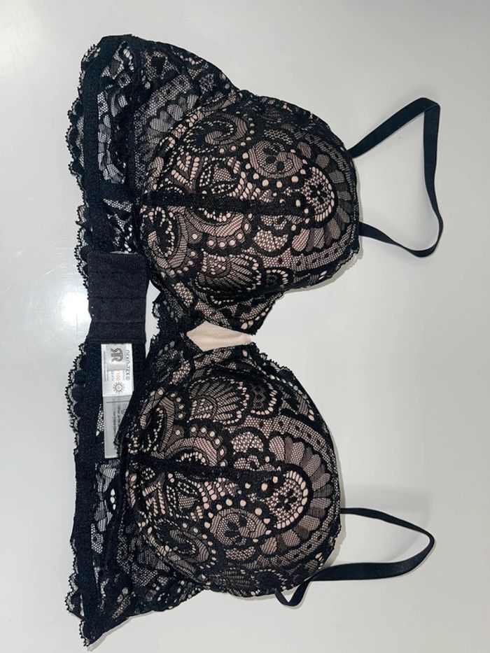 Soutien gorge noir/chair 95B - photo numéro 2