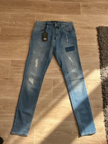 Jeans Teddy Smith bleu destroy 36-38 (S)