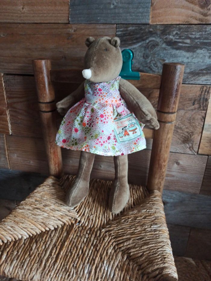 peluche Appoline la taupe moulin roty tbe - photo numéro 2