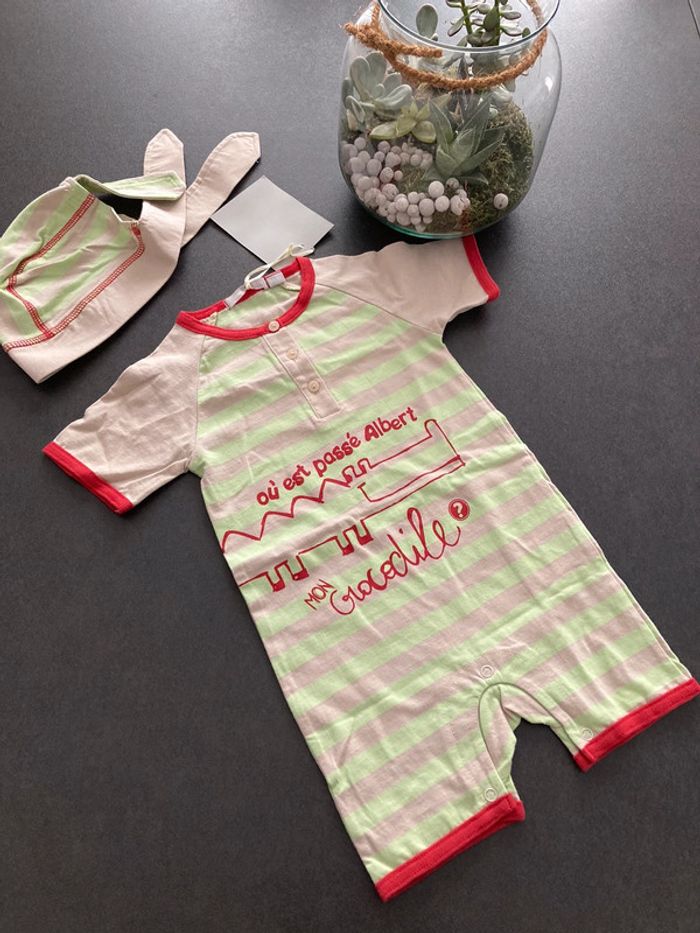 Ensemble lot Combinaison Combishort short vêtement bébé garçon 6 9 mois