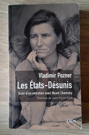 Vladimir pozner les États-Unis desunis suivi d'un entretien avec noam chomsky