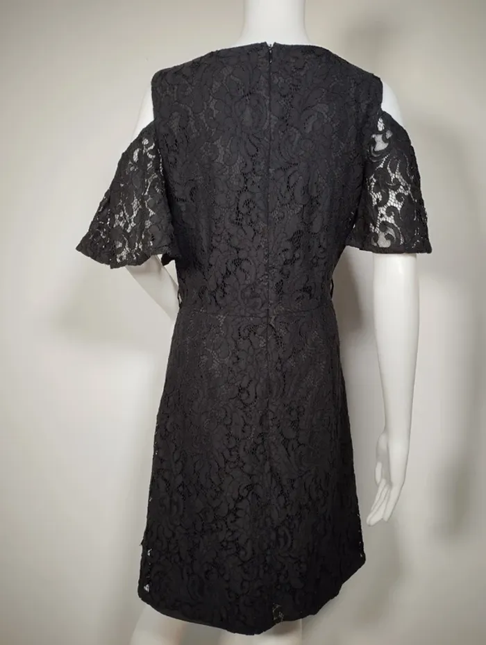 Robe Yumi noire effet "dentelle" taille 44 - photo numéro 4